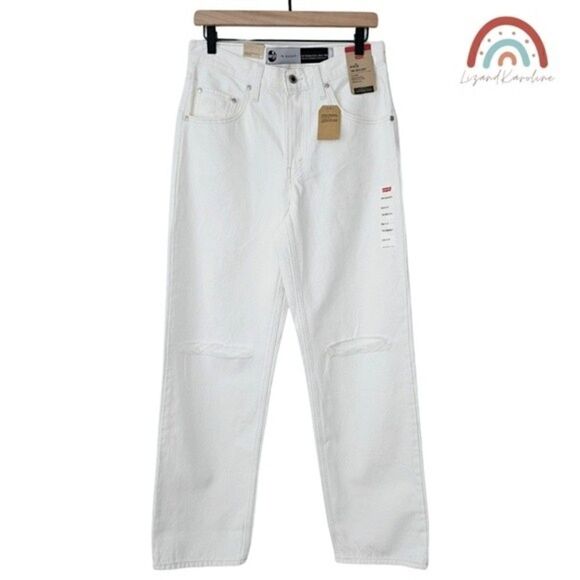 New! Levi's '94 Baggy 90s Straight Leg Distressed Mid High Waist Loose Fit Jeans - Picture 4 of 16